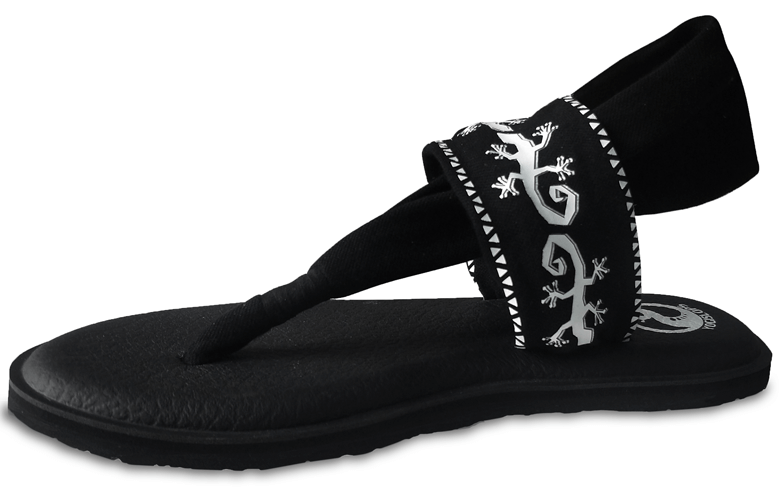 Ebony & Ivory Gecko Designer Sandals - Shop Slops