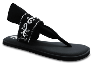 Ebony & Ivory Gecko Designer Sandals - Sandals | YOGISLOPS SA Sandals